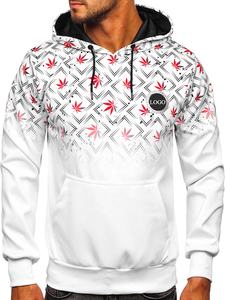 Vente en gros de sweats à capuche blancs de qualité supérieure pour hommes, sweats à capuche anti-rétrécissement tissés par sublimation en vrac style hiver OEM - Product Image 5