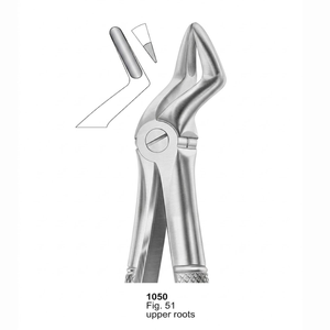 Pinzas de Extracción Fig. Pinzas de disección y enucleación de acero inoxidable de 52 puntas (patrón inglés) - Product Image 2