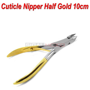 Podiatrist Chiropody Heavy Duty <b>Toe</b> Nail Clipper Cutter Gold Professional Manicure Pedicure Cuticle Nipper Half Gold 10cm - Product Image 4