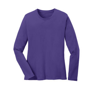 Camisetas de Manga Larga para Mujer, 100% Algodón, Casuales y a la Moda, de Alta Calidad / Camisetas de Manga Larga para Mujer al por Mayor, Tallas Grandes y Pequeñas - Product Image 5