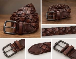 Trendy Men's Durable Alloy Buckle Solid Eco-Friendly for Leather Waist <b>Belt</b> Casual Fashion <b>Accessory</b> for Business Casual - Product Image 3