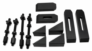 Kit de serrage de 24 pièces : blocs, colliers de serrage, goujons de 6 mm, écrous en T de 8 mm, pour fraisage, fabriqué à Delhi - Product Image 3
