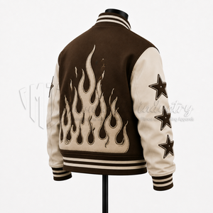 Veste universitaire personnalisée pour homme, veste Letterman, veste bomber en laine avec patchs brodés, veste de baseball personnalisée - Product Image 4