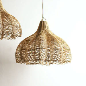 Eco Friendly Hanging Rattan Lamp Woven Ceiling <b>Light</b> for Hospitality Residential and Retail Design - Product Image 3