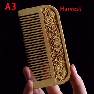 Classic Handmade Wooden Hair <b>Comb</b> <b>Wide</b> Tooth Scalp Massage And Healthy Hair Styling Accessory Premium - Product Image 3