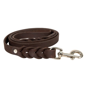 Leather <b>Dog</b> Heavy Duty Leash for Large <b>Dogs</b> Training and Walking in Manufacturing Price Handmade Leather <b>Dog</b> Leash - Product Image 1