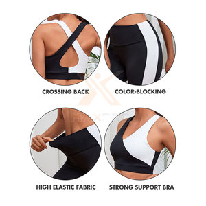 Créez votre propre ensemble de yoga pour femmes - Ensemble 2 pièces respirant en Spandex/Polyester avec logo uni sur le devant, vêtements de sport et de fitness, nouvelle arrivée - Product Image 2
