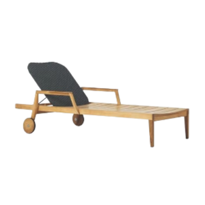 Modern Sun Loungers With <b>Wheels</b> Super Comfortable Daybed Lounge Pool Side For Outdoor Beach Furniture - Product Image 3