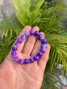 Certified Sugilite <b>Bracelet</b>: Sugilite <b>Beads</b> <b>Bracelet</b> (9-12mm, 157.ct) - Product Image 6