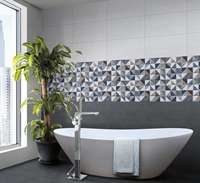 Carreaux de céramique rectangulaires élégants 300x600mm, surface antidérapante et résistante à l'eau, pour murs intérieurs modernes et sols de salle de bain de villa.