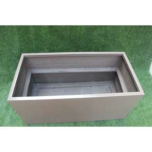 High Quality KNT Creations Classic Fiberglass Square Lightweight Durable Floor Boughpot Drainage Hole Hand Carved Finish <b>Model</b> - Product Image 5