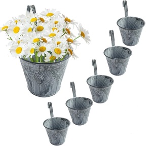 High Selling Galvanized Metal Planter with <b>Black</b> <b>Stand</b> Modern Indoor <b>Plant</b> Planter for Desktop Decoration Unique Metal Planter - Product Image 5