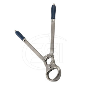 Cortador de Pezuñas Veterinario Profesional de Acero Inoxidable con Empuñadura Azul, Duradero para Cirugía Animal - Product Image 4