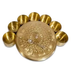 Metal <b>Spice</b> <b>Box</b> with Decorative Lid Kitchen Masala Storage Container <b>Spice</b> Organizer for Home Cooking Dining Table Restaurant - Product Image 2