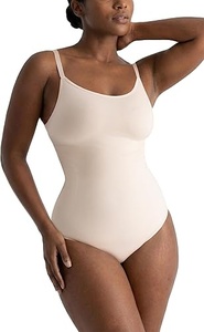 Body gainant sans couture pour femme, bretelles spaghetti, effet ventre plat, couleur unie, coupe moulante, toutes saisons - Product Image 3