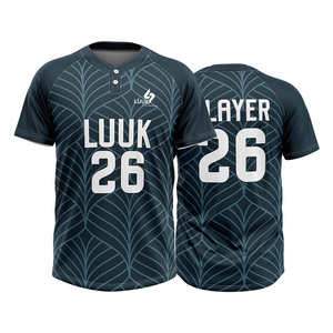 เสื้อเบสบอลชายแบบสั่งทำพิเศษ แขนสั้น พิมพ์ชื่อทีมและหมายเลขแบบซับลิเมชั่น เสื้อซอฟต์บอลระบายเหงื่อได้ดี - Product Image 1