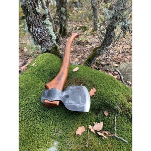 Burraq - Hacha de Acero al Carbono Hecha a Mano de 16 Pulgadas con Mango de Madera de Palisandro y Cuero, para Bricolaje, Uso Industrial y al Aire Libre, Regalo para el Día del Padre - Product Image 4