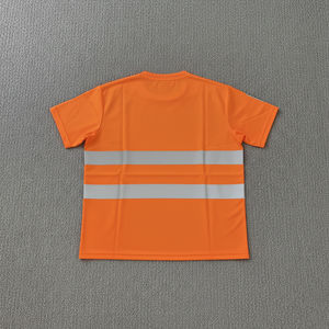 Chemise de sécurité réfléchissante haute visibilité avec logo personnalisé, respirante, pour les travailleurs du bâtiment et du transport - Product Image 6