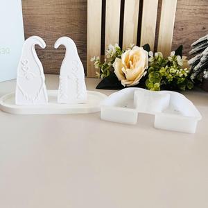 Molde de Silicona para Velas de Resina de Yeso con Forma de Pareja de Enanos, Hombre y Mujer - Product Image 1