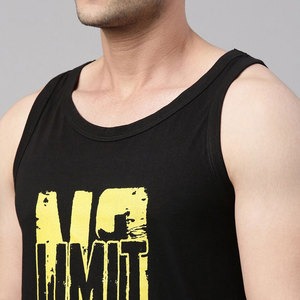 เสื้อกล้ามผู้ชายแบบสปอร์ต คอวี สีตามสั่ง ผลิตจากโพลีเอสเตอร์/คอตตอน ระบายอากาศได้ดี แห้งเร็ว ไม่มีแขน - Product Image 5