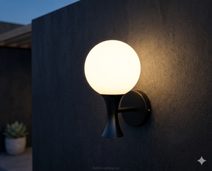 Metal+ Glass <b>LED</b> Outdoor Button Control IP20 AC 120V Lumetal Vietnam New Top 3000K (Warm White) Wall Lamp - Product Image 2