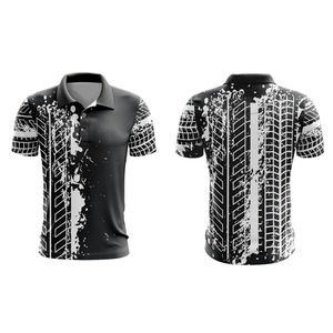 Camiseta de Golf de Manga Corta para Hombre, Diseño Personalizado de Fábrica, Sublimada, 100% Poliéster, 180g, Elástica, de Secado Rápido - Product Image 1
