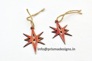 เครื่องประดับตกแต่งต้นคริสต์มาสไม้สนแบบเรียบง่าย ตัดด้วยเลเซอร์ ขายส่ง ของตกแต่งต้นคริสต์มาสไม้ สำหรับตกแต่งในช่วงเทศกาล - Product Image 3