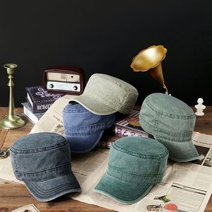 Gorra de Béisbol de Algodón para Otoño e Invierno, Estilo Retro, para Cabezas Grandes, Gorra Plana, Moda Masculina, Deportes al Aire Libre, Visera Tipo Pico de Pato - Product Image 3