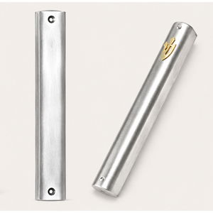 Modern Aluminum Mezuzah <b>Case</b> Gold Shin Outdoor Jewish Door Blessing Holder Silver Brushed Finish Self-Adhesive Eco-friendly High - Product Image 3