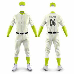 Top Selling Striped <b>Baseball</b> Jersey Men Customized Uniform Sportswear Athletic Eco-Friendly Matching Solid Color Uniform - Product Image 1