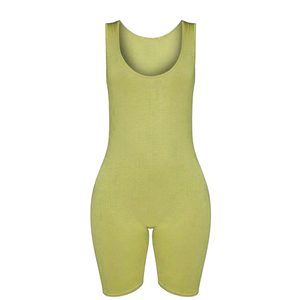 Vente en gros grande taille solide taille élastique léger respirant femmes Fitness Gym Yoga Wear 2 pièces vêtements de sport d'entraînement bout à bout - Product Image 6