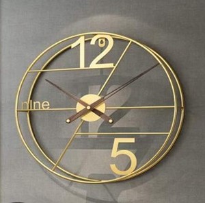 Horloge murale en fer au design moderne, nouvelle arrivée, article de décoration murale pour salon, salle à manger, fond de mur, grande taille, horloge murale en métal - Product Image 6