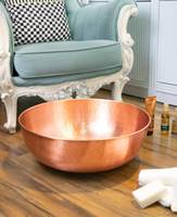 Bol à pédicure en cuivre de qualité supérieure, bassin de thérapie des pieds de luxe, décoratif, fait main, équipement essentiel pour salon, équipement haut de gamme