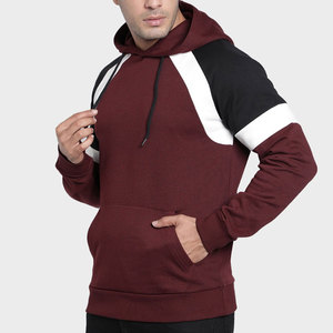 Sweat-shirt à capuche pour homme, coupe décontractée, en polaire épaisse, vêtement décontracté, pull à capuche tendance pour homme, polaire chaude à blocs de couleur - Product Image 5