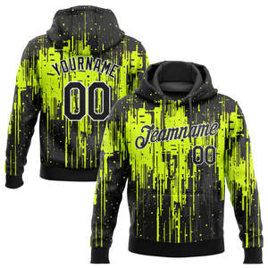 Sudadera con Capucha y Estampado de Grafiti Personalizado para Hombre, Sudadera Deportiva de Poliéster Tejido con Bolsillo para Otoño - Product Image 1