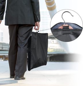 Housses de vêtements non tissées pour costumes et robes, respirantes, suspendues, avec fenêtre transparente et fermeture éclair, modèle 2026 - Product Image 2