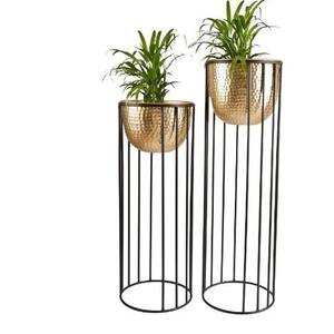 Pot de fleurs en métal, grand pot de fleurs en métal long pour plantes, décoration intérieure - Product Image 2