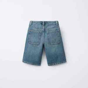 Shorts en jean de haute qualité pour hommes, gris foncé, style vintage, avec poches, décontractés, été, shorts en jean de haute qualité - Product Image 3