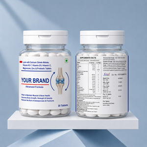 Tabletas de Citrato de Calcio, Malato, Vitamina D3 y K2 de Fabricante OEM para un Fuerte Apoyo a la Salud Ósea - Product Image 4