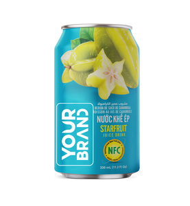 Starfruit-Saftgetränk 330ml Ihre Marke Private Label OEM ODM Getränkedosenhersteller Vietnam Großhandel - Product Image 1