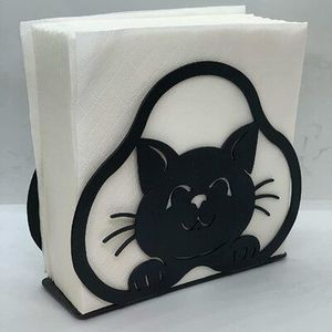 Porta Servilletas Metálico de Diseño que Combina Almacenamiento Funcional de Servilletas con un Elegante Atractivo Decorativo para la Mesa del Comedor en el Hogar - Product Image 2