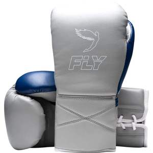 Nouveaux gants de boxe MMA professionnels en cuir véritable, à lacets, avec poignées intégrales, pour entraînement en extérieur, pour adultes. - Product Image 1