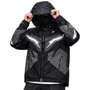 Conjuntos de Pantalones Cortos y Chaqueta Cortavientos de Nailon Personalizados para Hombre, Chaqueta con Cierre Reflectante, Traje Deportivo Cortavientos de Verano, Fabricante OEM - Product Image 1
