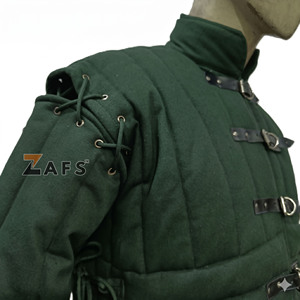 Chaqueta Gambeson Verde Medieval de Alta Calidad, Acolchada y Gruesa, de Algodón, Estilo Aketon, para Cosplay, Disfraz Histórico - Product Image 5
