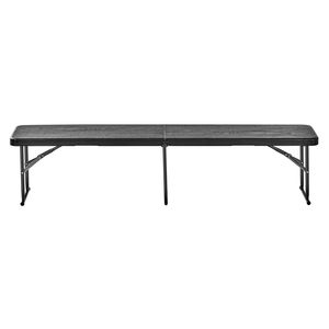 6 Ft Portable <b>Folding</b> <b>Bench</b> HDPE Plastic Seat for Indoor/Outdoor Picnic Party Patio Camping & Dining - Product Image 3
