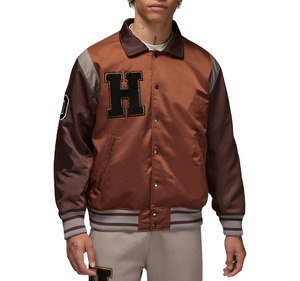 Men's Satin Bomber Jacket | Custom Size & Logo Windproof Winter Jacket | <b>Brown</b> Pattern Silky Streetwear OEM Wholesale - Product Image 1