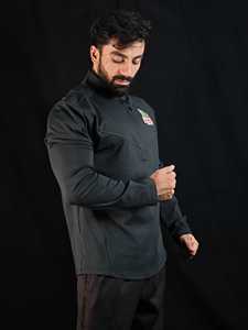 Sweat-shirt unisexe PUFFIN SPORTS personnalisé en polyester uni, col montant, coupe classique, séchage rapide, idéal pour l'automne - Product Image 2