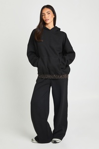 <b>Women</b> Black Wide Leg Sweatpants High Waist Drawstring Casual Loose Fit <b>Lounge</b> <b>Trousers</b> Straight Leg Jogger Pants Wholesale Wear - Product Image 5