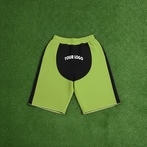 Shorts de course athlétiques pour hommes en gros, grandes tailles, en coton et polyester avec poches, motif uni pour l'extérieur, shorts vierges en gros - Product Image 2
