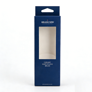 Boîtes suspendues personnalisées en papier d'art gaufré, couché UV, avec fenêtre transparente, en matériaux recyclés, pour cadeaux et artisanat - Product Image 2